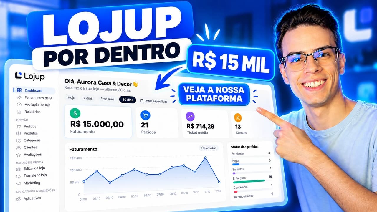 Lojup por dentro: tour completo pela plataforma de loja virtual
